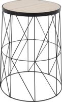 Stolik Rack okrągły czarny