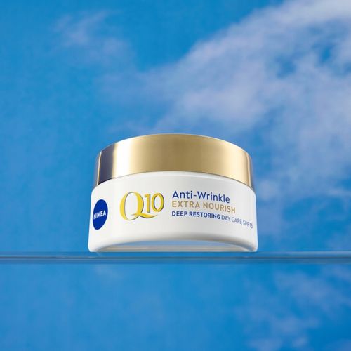 NIVEA Q10 krem przeciwzmarszczkowy nawilżający z filtrem SPF15 na dzień na Arena.pl