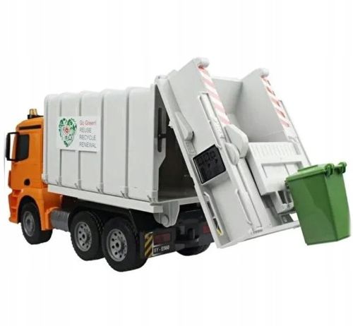 ZDALNIE STEROWANY SAMOCHÓD MERCEDES ŚMIECIARKA AUTO RC PILOT LED POJAZD na Arena.pl