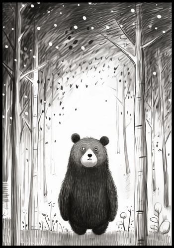 Plakat 68x98cm Ciekawski Miś na Arena.pl