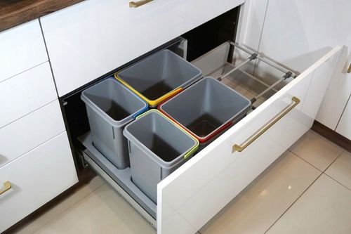 Kosz na śmieci pod zlew Amix RUBIO segregator do szuflady szafki 60cm na Arena.pl