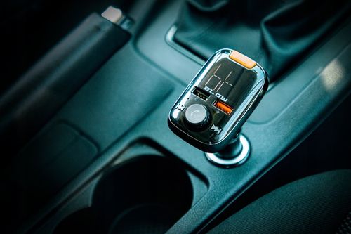 TRANSMITER BLUETOOTH FM ŁADOWARKA 2x USB PD QC BASS ZESTAW GŁOŚNOMÓWIĄCY na Arena.pl