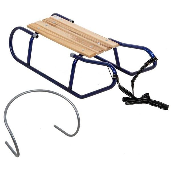 Sanki Metalowe Tomek Z Oparciem - Niebieskie zdjęcie 3