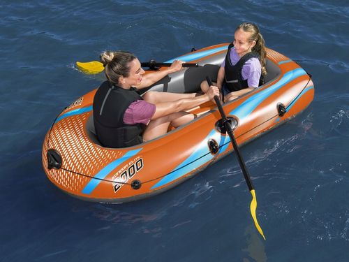 wytrzymały PONTON KONDOR Elite Bestway 196 cm do pływania WIOSŁA pompka na Arena.pl