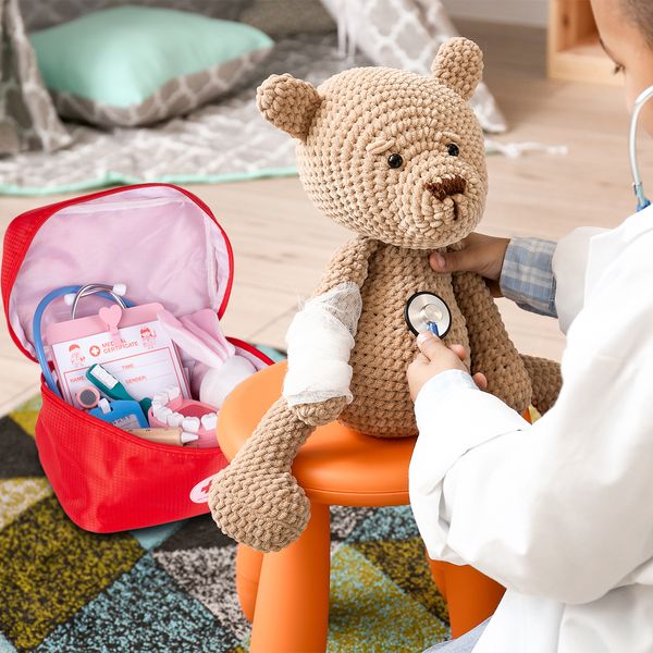 Drewniany Zestaw Małego Lekarza Dentysty W Walizce zdjęcie 5