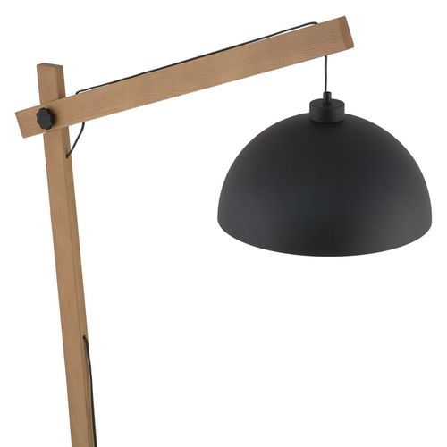 Stojąca lampa skandynawska regulowana Boho 5582 TK Lighting drewniana czarna na Arena.pl