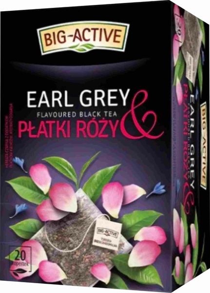 BIG ACTIVE Czarna 20tb Earl Grey Róże zdjęcie 1