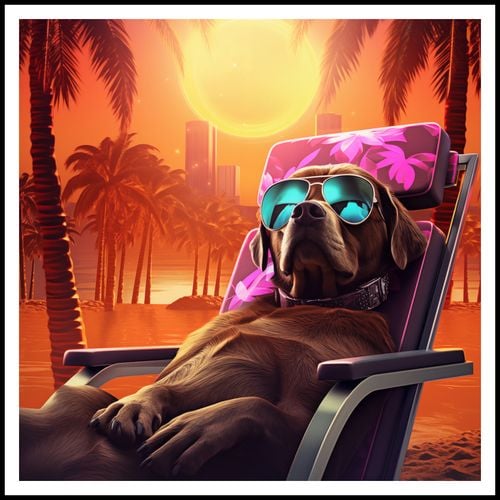 Plakat 100x100cm Lato w Stylu na Arena.pl