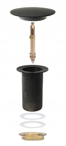 KOREK KLIK KLAK CZARNY UMYWALKOWY DO UMYWYLAKI BEZ PRZELEWU MOSIĘŻNY TRWAŁY na Arena.pl