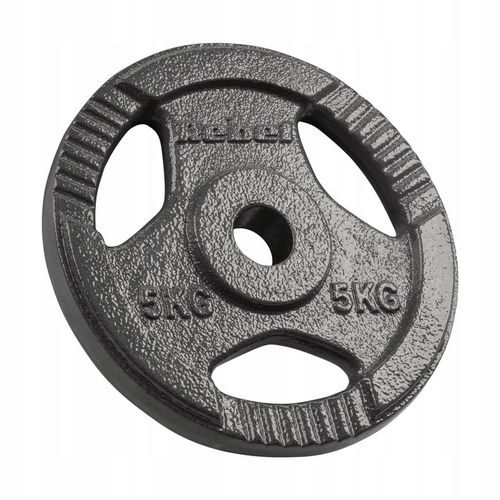 Obciążenie żeliwne zestaw 4x5kg 20kg otwór 31mm talerz z uchwytami REBEL na Arena.pl