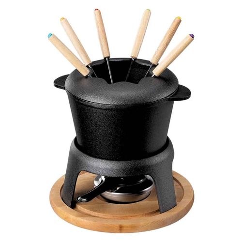 zestaw żeliwny hage do fondue dla 6 osób z podgrzewaczem na Arena.pl