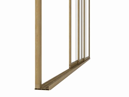 DRZWI PRZESUWNE SZKLANE LUXE 4M 370X238 CM KOLOR DREWNA na Arena.pl