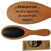 SZCZOTKA do włosów ŁYSEGO prezent na urodziny 18-99 dla faceta męża brata