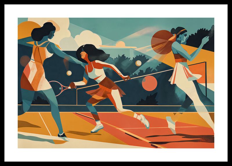 Plakat 45x30cm Mistrzynie Kortu zdjęcie 3