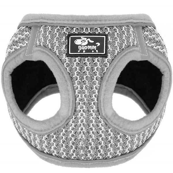 Komplet szelki bezuciskowe dla psa, kota L 14-20 kg + smycz 150 cm szara zdjęcie 4