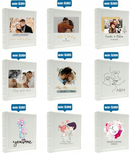 DUŻY Album ślubny na zdjęcia z NADRUKIEM 500 zdjęć na Arena.pl