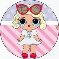 Opłatek na tort LOL Lalki Suprise Postacie