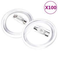 Przypinki z zapięciami, 100 szt., akryl, 25 mm