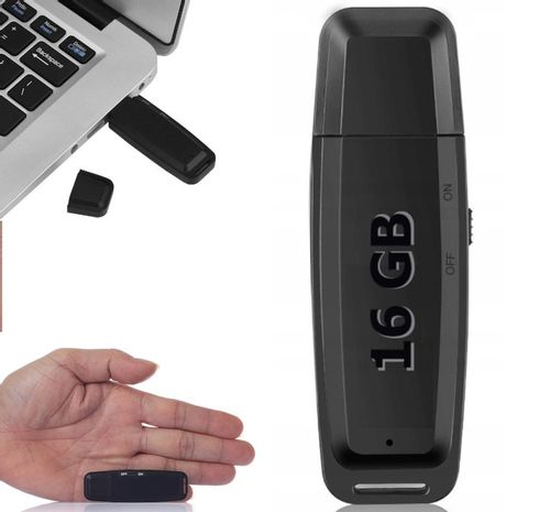 DYKTAFON pendrive 16GB PODSŁUCH Szpiegowski 8h na Arena.pl