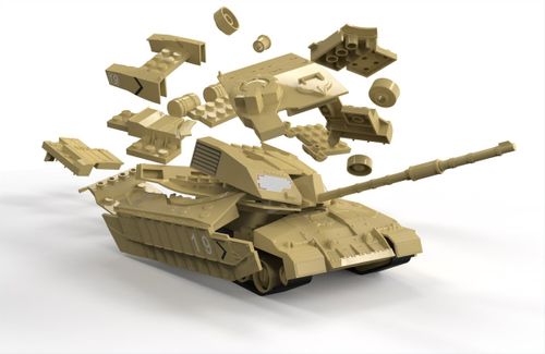 Model plastikowy Quickbuild Challenger Tank Desert na Arena.pl