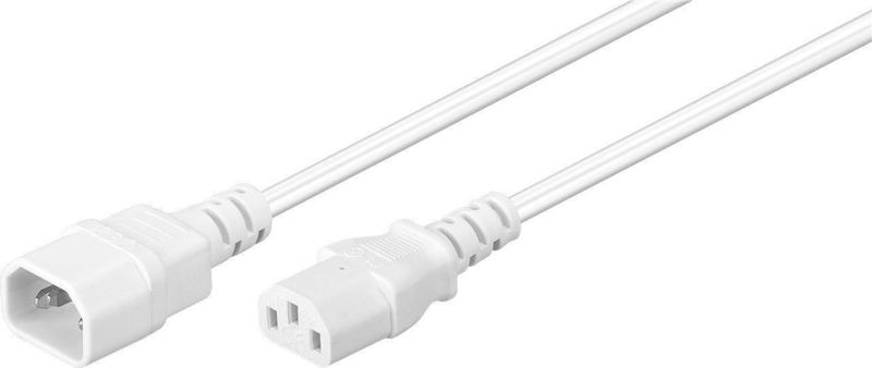MicroConnect Power Cord C13 - C14 3m White zdjęcie 1