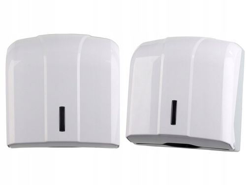 Pojemnik Dozownik Podajnik ręczniki papierowe ZZ Biały Naścienny ATEST PZH na Arena.pl
