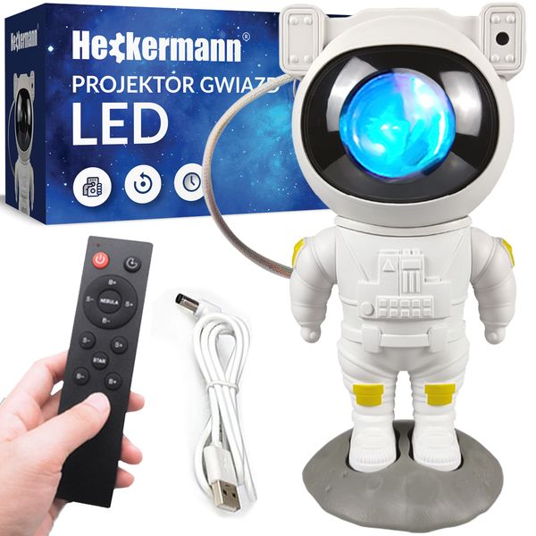 Projektor Gwiazd Led Astronauta Heckermann W zdjęcie 1