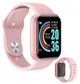 ŻEŃSKI ZEGAREK SMARTWATCH DLA KOBIETY SPORTOWY RÓŻOWY SMARTBAND DAMSKI