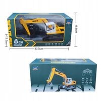 KOPARKA RC POJAZD BUDOWLANY ZDALNIE STEROWANA PREZENT DLA DZIECI PILOT RC