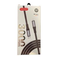 Kabel Lightning do Usb C w oplocie mocny do 6A 3M