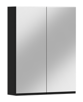 Szafka łazienkowa wisząca ANTICO 80 z lustrem  czarna (W7)