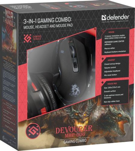 ZESTAW DLA GRACZY DEFENDER DEVOURER MHP-006 na Arena.pl