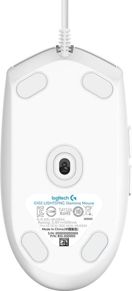 Mysz przewodowa LOGITECH G102 Lightsync Biały zdjęcie 3