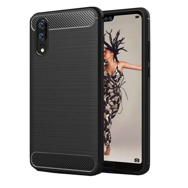Futerał CARBON do HUAWEI P20 Pro czarny zdjęcie 1