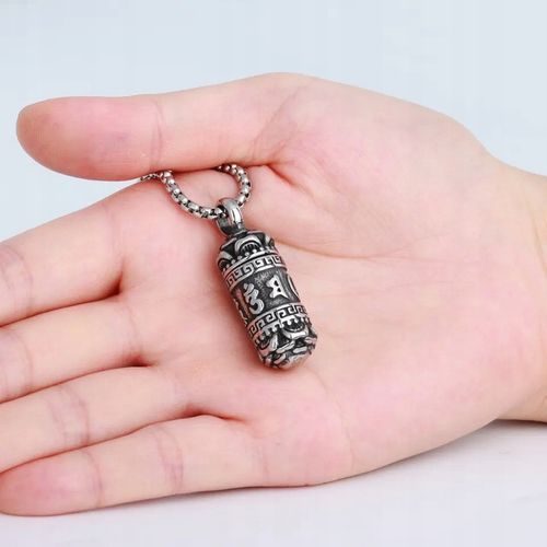 NASZYJNIK MĘSKI SEKRETNIK SREBRNY WISIOREK OTWIERANY STAL CHIRURGICZNA 316L na Arena.pl