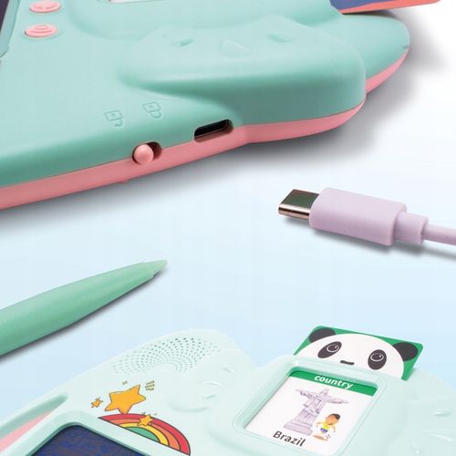 Tablet do rysowania 2w1 Czytnik kart do nauki języka angielskiego 112 kart na Arena.pl