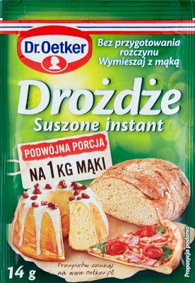 DR OETKER DROŻDŻE INSTANT 14G DUŻE zdjęcie 1