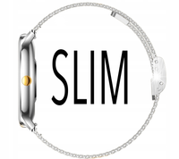 SMARTWATCH DAMSKI RUBICON ELEGANCKI SPORTOWY NA BRANSOLECIE SREBRNY