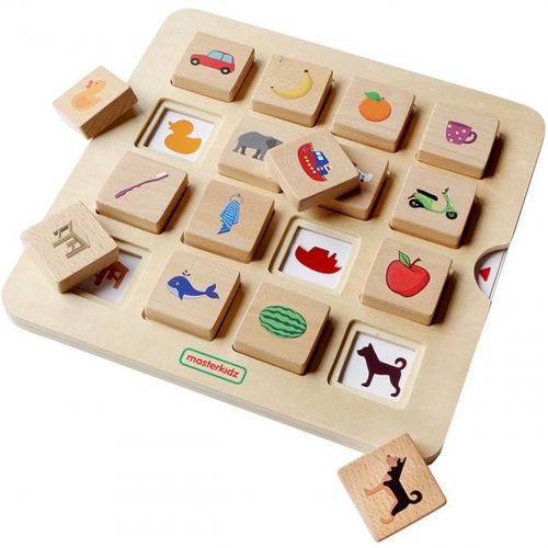 MASTERKIDZ Gra Dopasuj Cienie Łączenie w Pary Rozpoznawanie Przedmiotów Montessori na Arena.pl