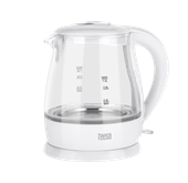 czajnik elektryczny teesa, szklany, 1650 w, biały, 1 l