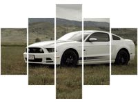 70 100CM OBRAZ 5 ELEM MUSTANG GT V8 BRETT LEVIN DRUK PŁÓTNO