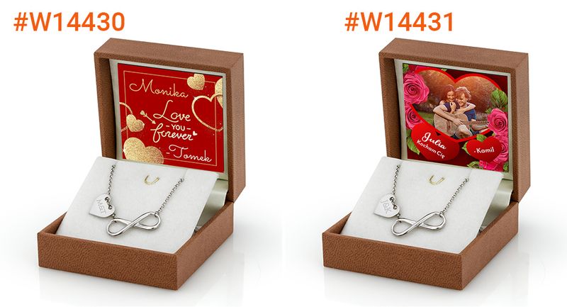 Srebrna bransoletka INFINITY ROCZNICA serce GRAWER zdjęcie 8