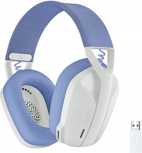 Słuchawki Logitech G435 Lightspeed Nauszne Bluetooth Gamingowe Białe na Arena.pl