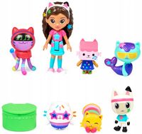 KOCI DOMEK GABI ZESTAW IMPREZOWY 7 FIGUREK PANDUŚ SYRENKOTKA WRÓŻKICIA AKC.