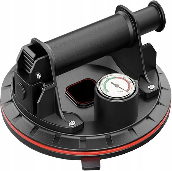 Przyssawka Próżniowa Uchwyt z Pompką i Manometrem do Płytek Glazury Szyb zdjęcie 1