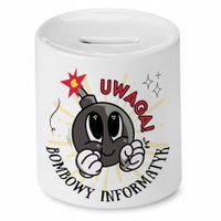 Dla Informatyka Skarbonka Na Urodziny Na Prezent Z Nadrukiem Ze Zdjęciem