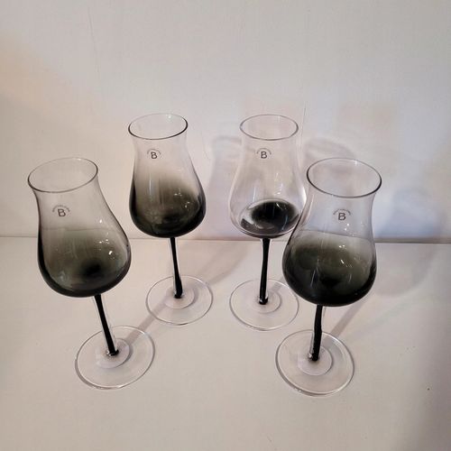 Kieliszek do szampana ze szkła dmuchanego Smoke, 4 szt. na Arena.pl