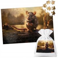 PUZZLE TRADYCYJNE - ZWIERZĘTA MYSZ MYSZKA - 252EL