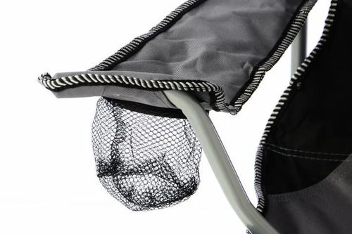 Krzesło turystyczne campingowe czarno-szare na Arena.pl