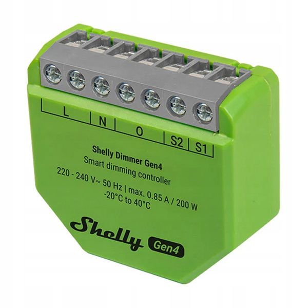 Shelly Dimmer Gen4 Ściemniasz Dimmer Wi-Fi Bluetooth Zigbee Matter zdjęcie 1